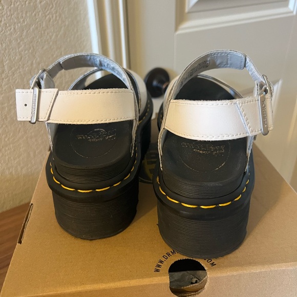 Dr Martens White Voss Quad Womens Size US 8 Leather Platform Sandal - Picture 5 of 11